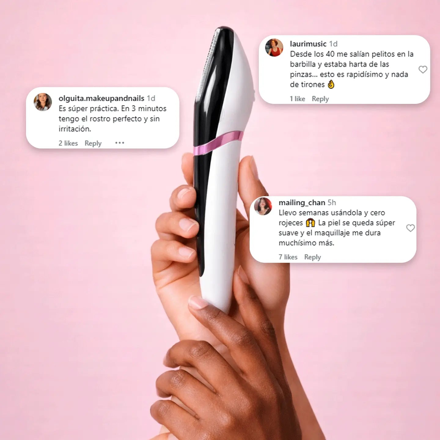 Afeitadora Facial Piel Lisa Sin Irritación