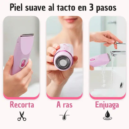 Afeitadora 2-en-1 para zonas sensibles