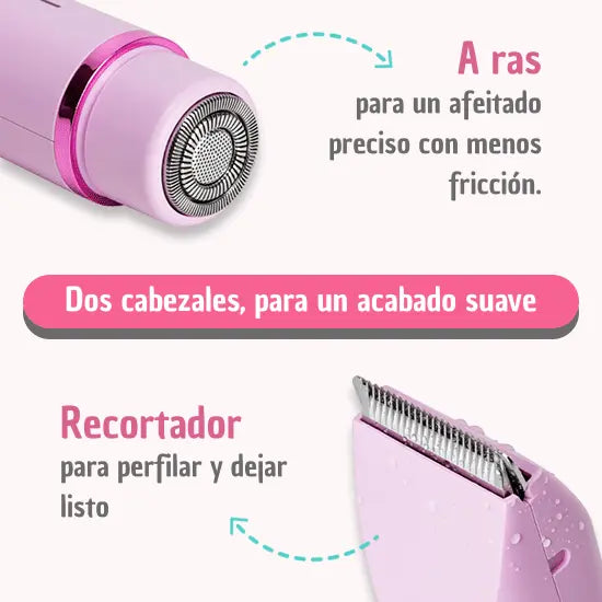 Afeitadora 2-en-1 para zonas sensibles
