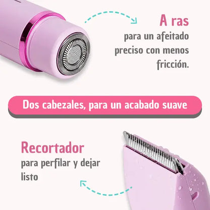 Afeitadora 2-en-1 para zonas sensibles