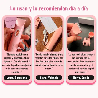 Afeitadora 2-en-1 para zonas sensibles